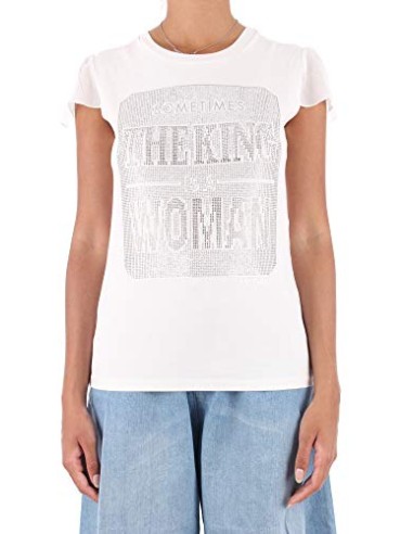 T-shirt donna con strass - TWINSET
