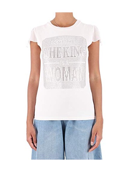 T-shirt donna con strass - TWINSET